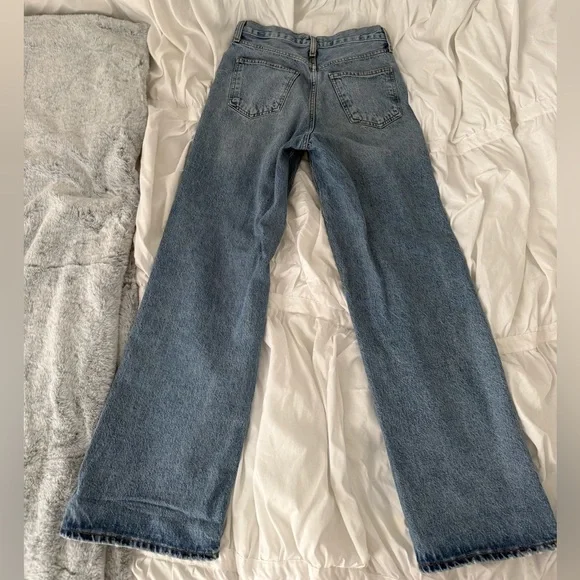 Agolde Light Blue Straight Leg Jeans